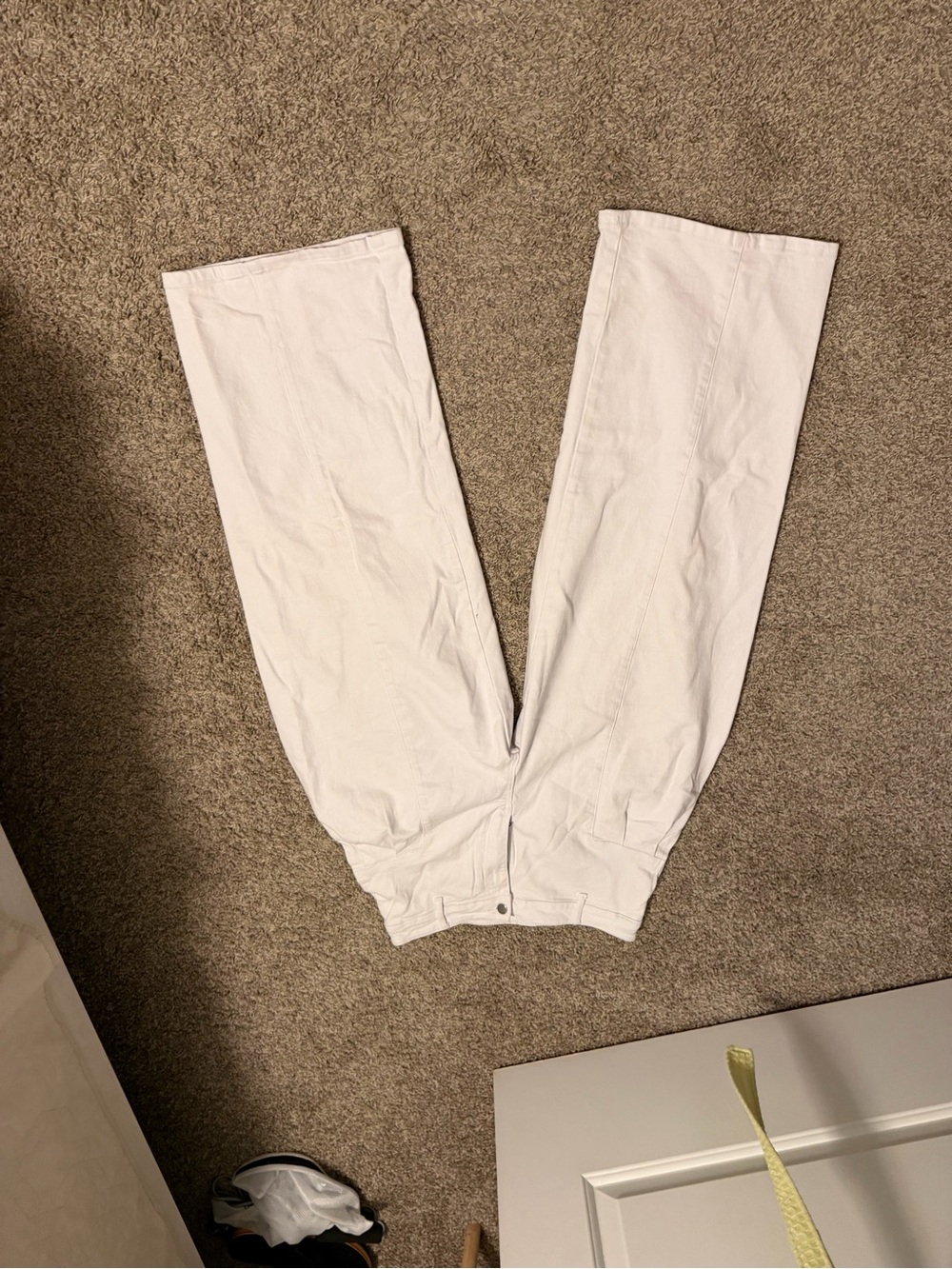 Amazon White Flare Wide Leg Jeans